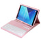 SA860 For Galaxy Tab S6 10.5 inch T860 / T865 Litchi Texture Detachable Bluetooth Keyboard Leather Tablet Case with Stand Function (Pink)