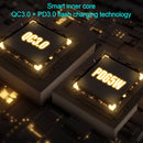 6 in 1 QC 3.0 USB Interface + 3 USB Ports + PD 65W Ports + QI Wireless Fast Charging Multi-function Charger with LED Display, US Plug(White)