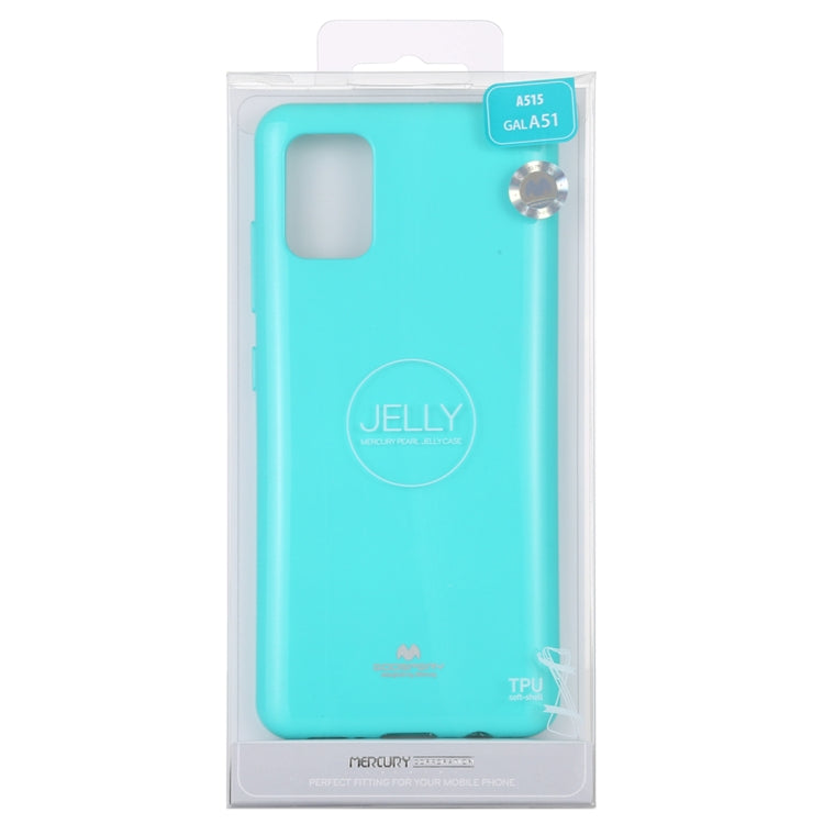 GOOSPERY JELLY Full Coverage Soft Case For Galaxy A51(Mint Green)