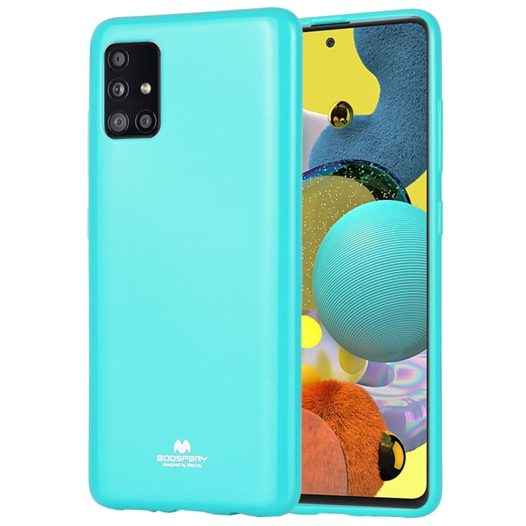 GOOSPERY JELLY Full Coverage Soft Case For Galaxy A51(Mint Green)