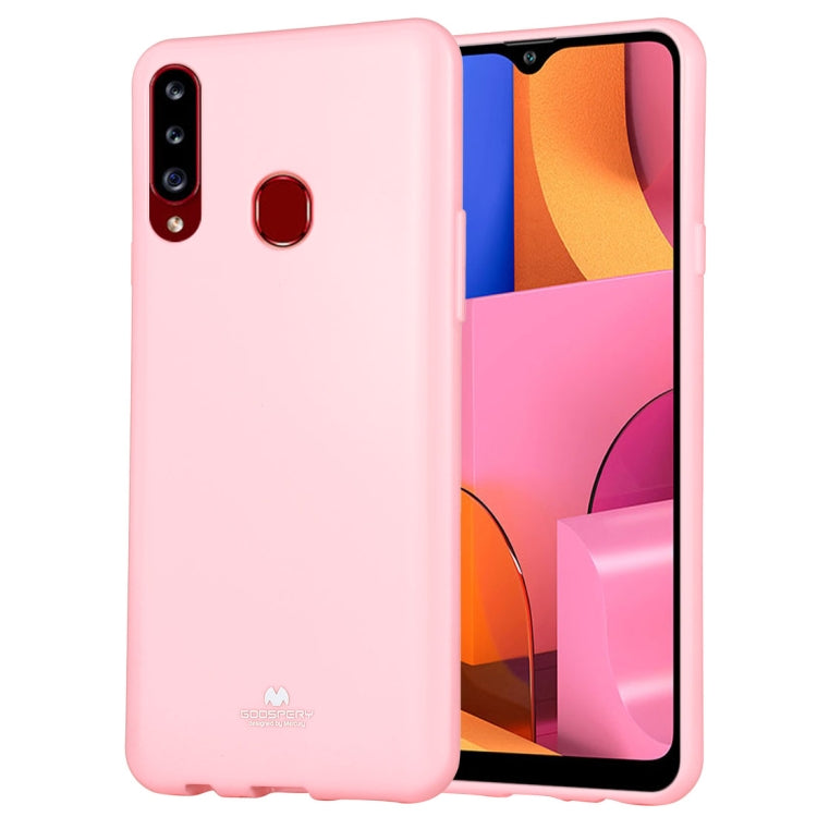 GOOSPERY JELLY Full Coverage Soft Case For Galaxy A20s (Pink)