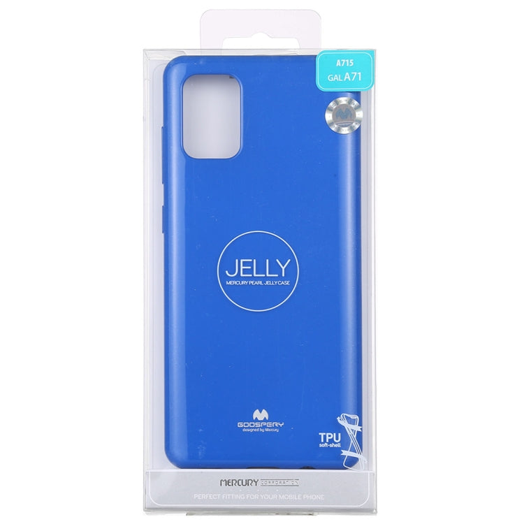 GOOSPERY JELLY Full Coverage Soft Case For Galaxy A71 (Blue)