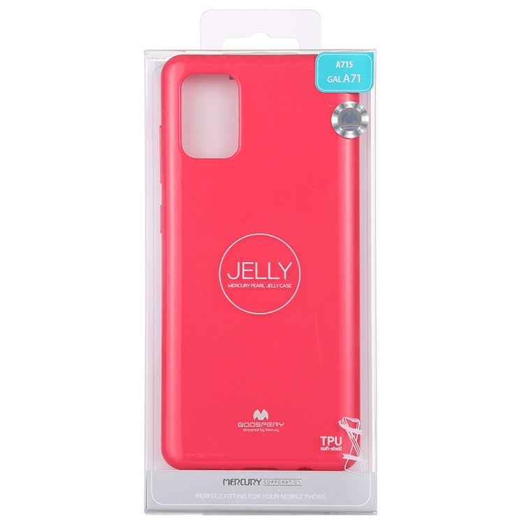 GOOSPERY JELLY Full Coverage Soft Case For Galaxy A71 (Rose Red)