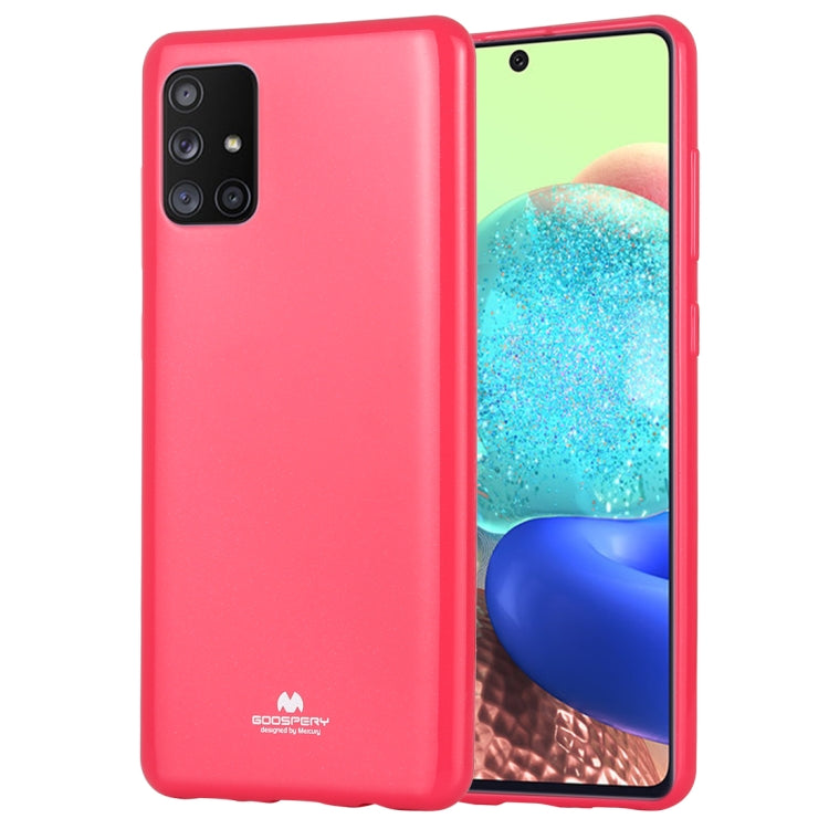 GOOSPERY JELLY Full Coverage Soft Case For Galaxy A71 (Rose Red)