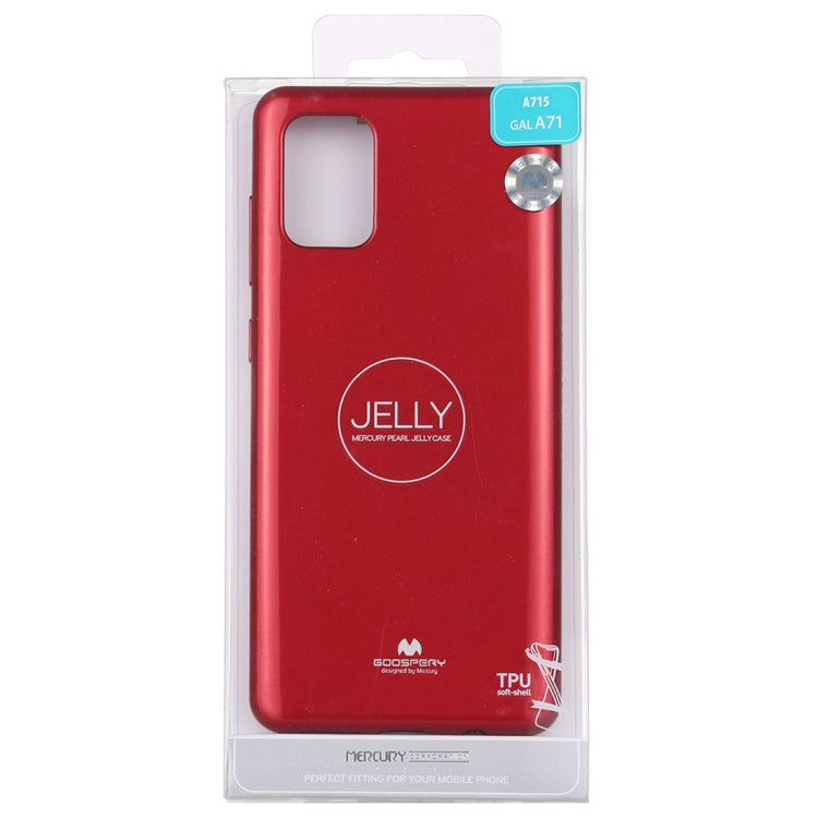 GOOSPERY JELLY Full Coverage Soft Case For Galaxy A71 (Red)