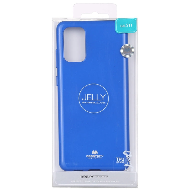 GOOSPERY JELLY Full Coverage Soft Case For Galaxy S20+(Blue)