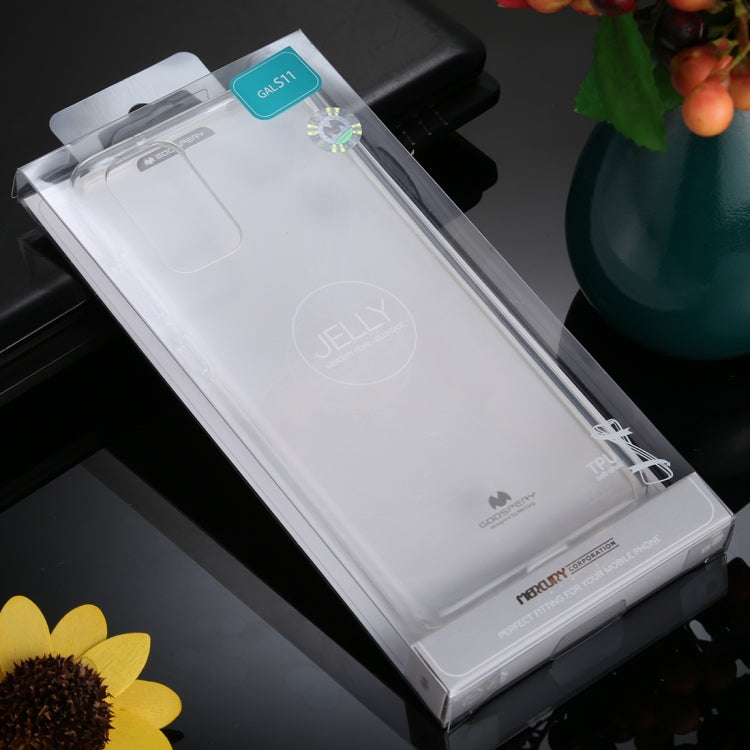 GOOSPERY JELLY Full Coverage Soft Case For Galaxy S20+(Transparent)