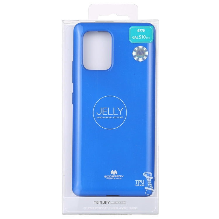 GOOSPERY JELLY Full Coverage Soft Case For Galaxy S10 Lite (Blue)