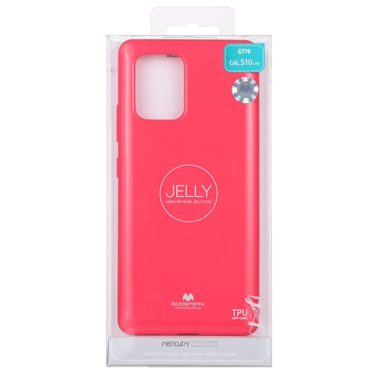 GOOSPERY JELLY Full Coverage Soft Case For Galaxy S10 Lite (Rose Red)