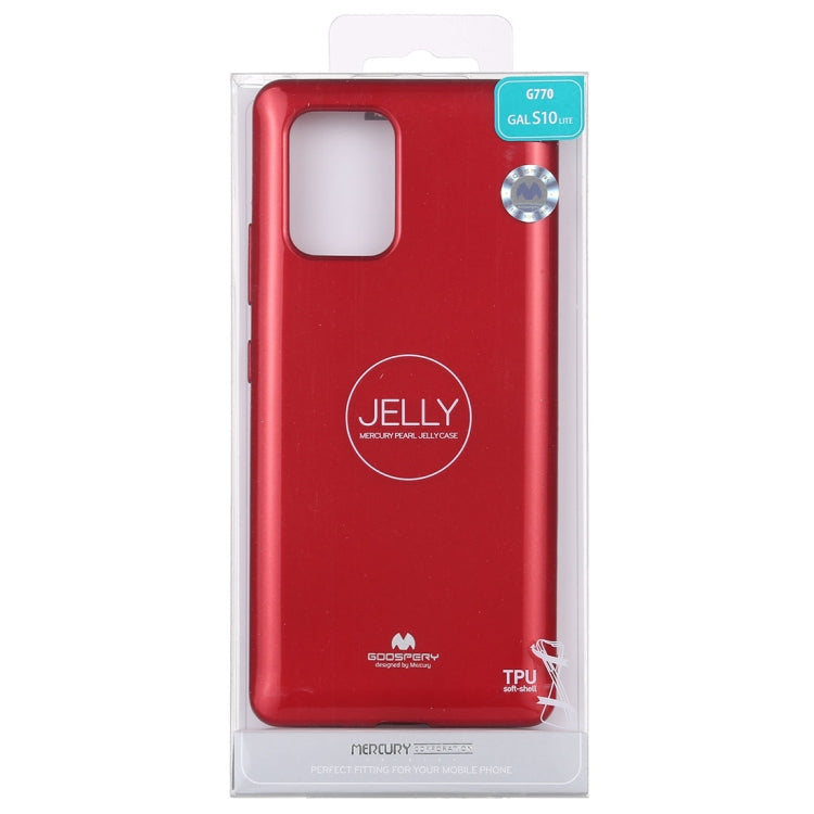 GOOSPERY JELLY Full Coverage Soft Case For Galaxy S10 Lite (Red)