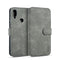 DG.MING Retro Oil Side Horizontal Flip Case for Galaxy A20/A30/M10S, with Holder & Card Slots & Wallet(Grey)