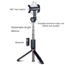 APEXEL APL-D3 Universal Live Broadcast Multifunctional Aluminum Alloy Bluetooth Selfie Stick with Tripod