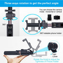 APEXEL APL-D3 Universal Live Broadcast Multifunctional Aluminum Alloy Bluetooth Selfie Stick with Tripod
