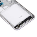 Battery Back Cover + Middle Frame Bezel for Galaxy J3 (2016) / J320 (Double card version)(White)