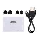 Wireless Bluetooth Sport Stereo Ear Hook Headphone with Wire Control + Clip, Support Handfree Call, for iPhone, iPad, Samsung, HTC, Sony and other Smartphones or Tablets(Black)