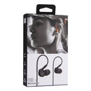 Wireless Bluetooth Sport Stereo Ear Hook Headphone with Wire Control + Clip, Support Handfree Call, for iPhone, iPad, Samsung, HTC, Sony and other Smartphones or Tablets(Black)