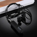Wireless Bluetooth Sport Stereo Ear Hook Headphone with Wire Control + Clip, Support Handfree Call, for iPhone, iPad, Samsung, HTC, Sony and other Smartphones or Tablets(Black)