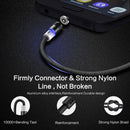 FLOVEME 1m 2A Output 360 Degrees Casual USB to Micro USB Magnetic Charging Cable, Built-in Blue LED Indicator, for Samsung Galaxy S7 & S7 Edge / LG G4 / Huawei P8 / Xiaomi Mi4 and other Smartphones (Blue)