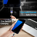 FLOVEME 1m 2A Output 360 Degrees Casual USB to Micro USB Magnetic Charging Cable, Built-in Blue LED Indicator, for Samsung Galaxy S7 & S7 Edge / LG G4 / Huawei P8 / Xiaomi Mi4 and other Smartphones (Red)