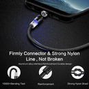FLOVEME 1m 2A Output 360 Degrees Casual USB to USB-C / Type-C Magnetic Charging Cable, Built-in Blue LED Indicator, for Samsung Galaxy S8 & S8 + / LG G6 / Huawei P10 & P10 Plus / Oneplus 5 and other Smartphones (Blue)