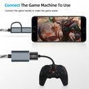 USB 3.0 Female to Micro USB + USB-C / Type-C Male Charging + Transmission OTG Nylon Braided Adapter Cable, Cable Length: 17cm (Gold)
