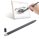 Long Universal Rechargeable Capacitive Touch Screen Stylus Pen with 2.3mm Superfine Metal Nib for iPhone, iPad, Samsung, and Other Capacitive Touch Screen Smartphones or Tablet PC(Black)