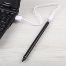 Long Universal Rechargeable Capacitive Touch Screen Stylus Pen with 2.3mm Superfine Metal Nib for iPhone, iPad, Samsung, and Other Capacitive Touch Screen Smartphones or Tablet PC(Black)