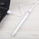 Long Universal Rechargeable Capacitive Touch Screen Stylus Pen with 2.3mm Superfine Metal Nib for iPhone, iPad, Samsung, and Other Capacitive Touch Screen Smartphones or Tablet PC(White)