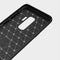 For Galaxy S9+ Brushed Carbon Fiber Texture Soft TPU Anti-skip Protective Cover Back Case(Grey)