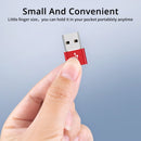 4 PCS USB-C / Type-C Female to USB 3.0 Male Aluminum Alloy Adapter, Support Charging & Transmission Data(Red)