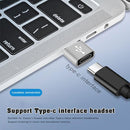 4 PCS USB-C / Type-C Female to USB 3.0 Male Aluminum Alloy Adapter, Support Charging & Transmission Data(Silver)