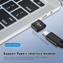 4 PCS USB-C / Type-C Female to USB 2.0 Male Aluminum Alloy Adapter, Support Charging & Transmission(Black)