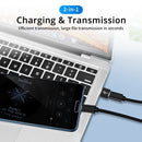 4 PCS USB-C / Type-C Female to USB 2.0 Male Aluminum Alloy Adapter, Support Charging & Transmission(Black)
