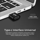 4 PCS USB-C / Type-C Female to USB 2.0 Male Aluminum Alloy Adapter, Support Charging & Transmission(Black)