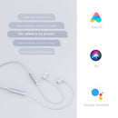 Original Xiaomi Neck-mounted Wire-controlled Bluetooth Earphone Line Free, Supports HD Call / Voice Assistant (Grey)