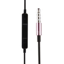 Black Wire Body 3.5mm In-Ear Earphone with Line Control & Mic for iPhone, Galaxy, Huawei, Xiaomi, LG, HTC and Other Smart Phones(Purple)