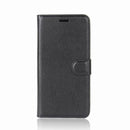 For Galaxy S9 Litchi Texture Horizontal Flip Leather Case with Holder & Wallet & Card Slots(Black)