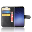 For Galaxy S9 Litchi Texture Horizontal Flip Leather Case with Holder & Wallet & Card Slots(Black)