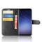 For Galaxy S9 Litchi Texture Horizontal Flip Leather Case with Holder & Wallet & Card Slots(Black)