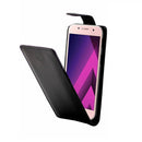 For Galaxy A3 (2017) Vertical Flip Leather Case(Black)
