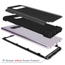 For Galaxy Note 8 Silicone + PC Dropproof Combination Protective Case(Black)