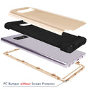 For Galaxy Note 8 Silicone + PC Dropproof Combination Protective Case(Gold)