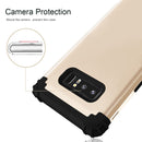 For Galaxy Note 8 Silicone + PC Dropproof Combination Protective Case(Gold)