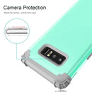 For Galaxy Note 8 Silicone + PC Dropproof Combination Protective Case(Mint Green)