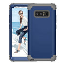 For Galaxy Note 8 Silicone + PC Dropproof Combination Protective Case(navy)