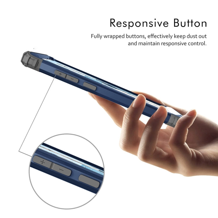 For Galaxy Note 8 Silicone + PC Dropproof Combination Protective Case(navy)