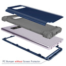 For Galaxy Note 8 Silicone + PC Dropproof Combination Protective Case(navy)