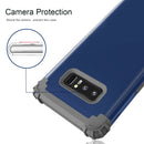 For Galaxy Note 8 Silicone + PC Dropproof Combination Protective Case(navy)