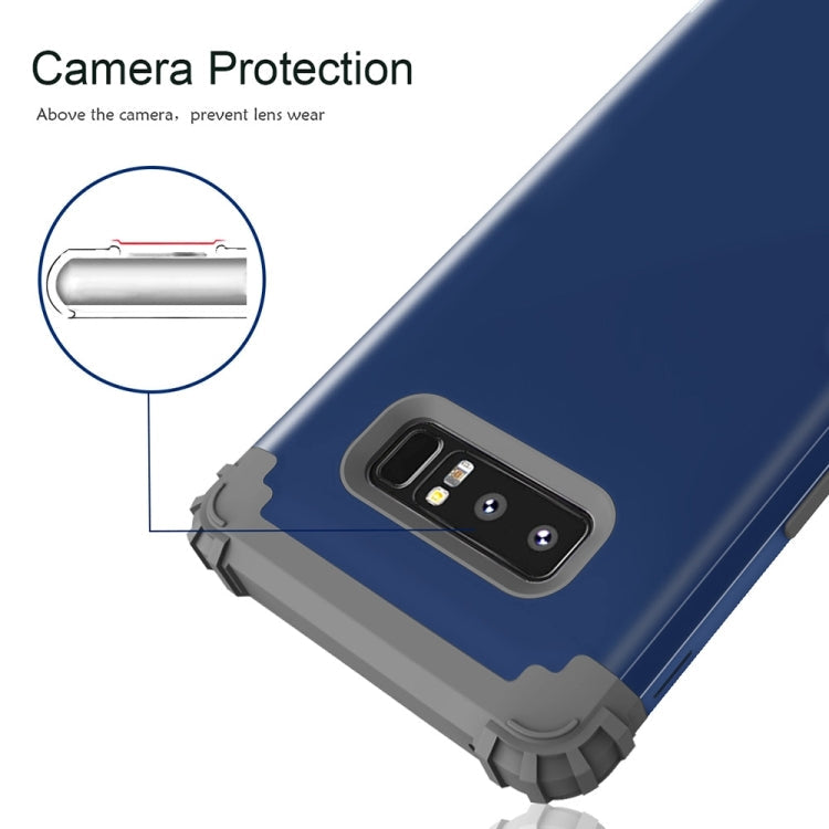 For Galaxy Note 8 Silicone + PC Dropproof Combination Protective Case(navy)