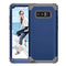 For Galaxy Note 8 Silicone + PC Dropproof Combination Protective Case(navy)